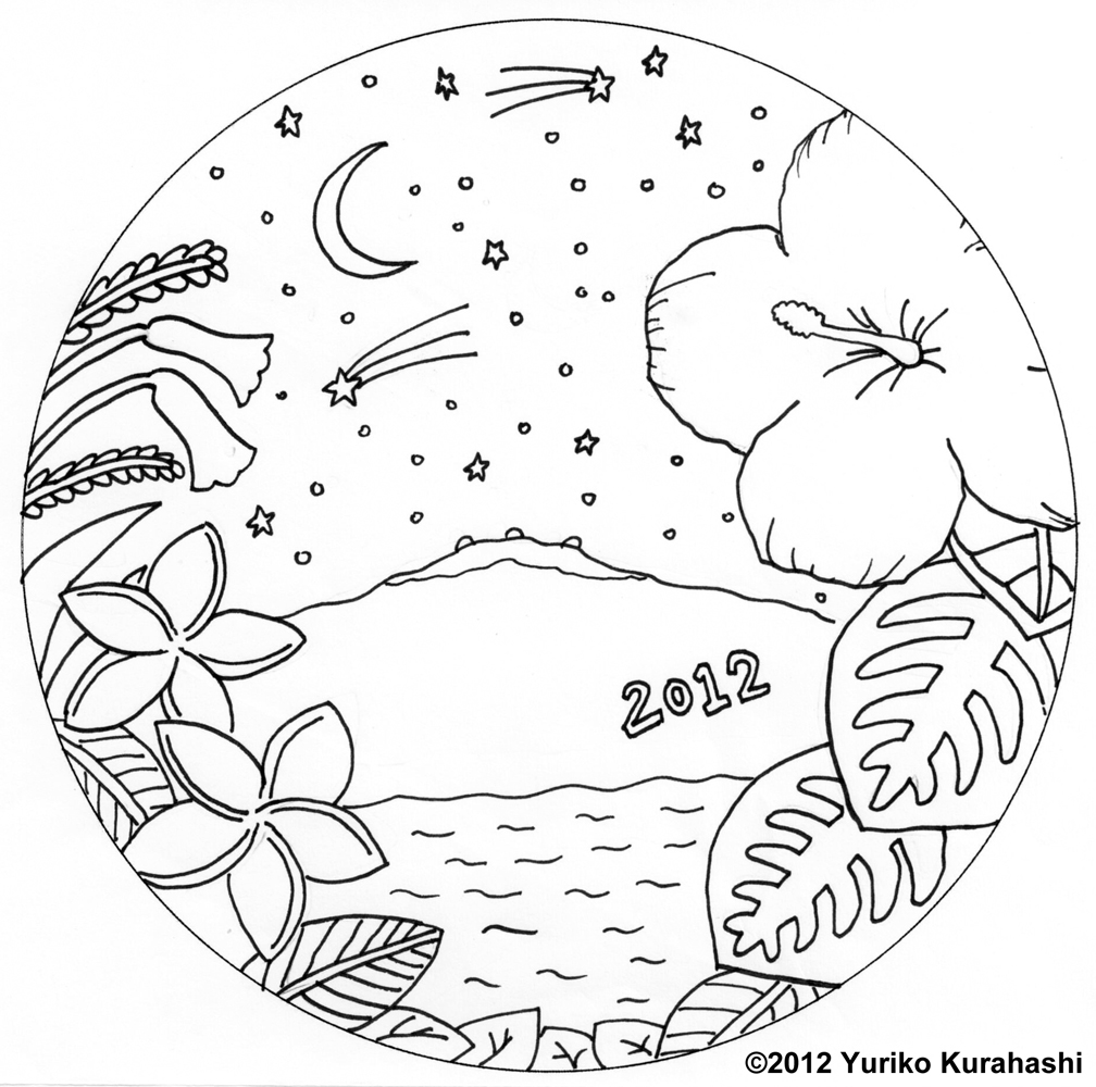 ocean flower coloring pages - photo #26